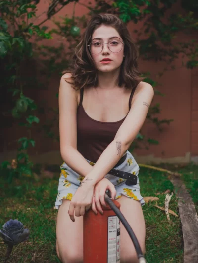 Casual Sleeveless Solid Brown Top