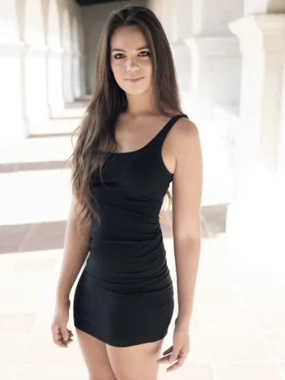 Black Sleeveless Mini Dress