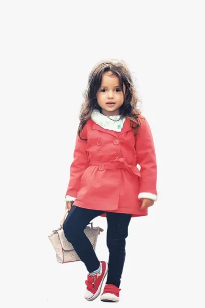 Girl's Full Sleeve Red Jacket